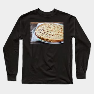 Stack of thin fine pancakes Long Sleeve T-Shirt